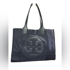 Tory Burch Mini Ella Navy Blue Tote Bag